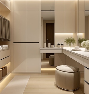 Personnellement conçu Walk in <span class=keywords><strong>Vestiaire</strong></span> Grande Capacité Armoire Lumière De Luxe Personnalisé <span class=keywords><strong>Vestiaire</strong></span> Meubles - Product Image 4