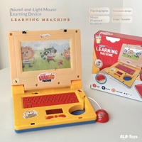 Kinder-Spielzeug-Laptop mit Lichtern und Musik, Simuliertes Notizbuch für Rollenspiele, Frühpädagogisches Spielzeug