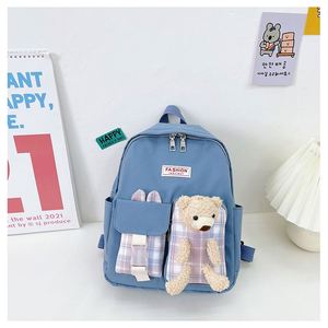 Cartoon Colorful Animal Plush Bear <b>Rabbit</b> <b>Toy</b> Lightweight Picnic Travel Kids' Backpack - Product Image 6