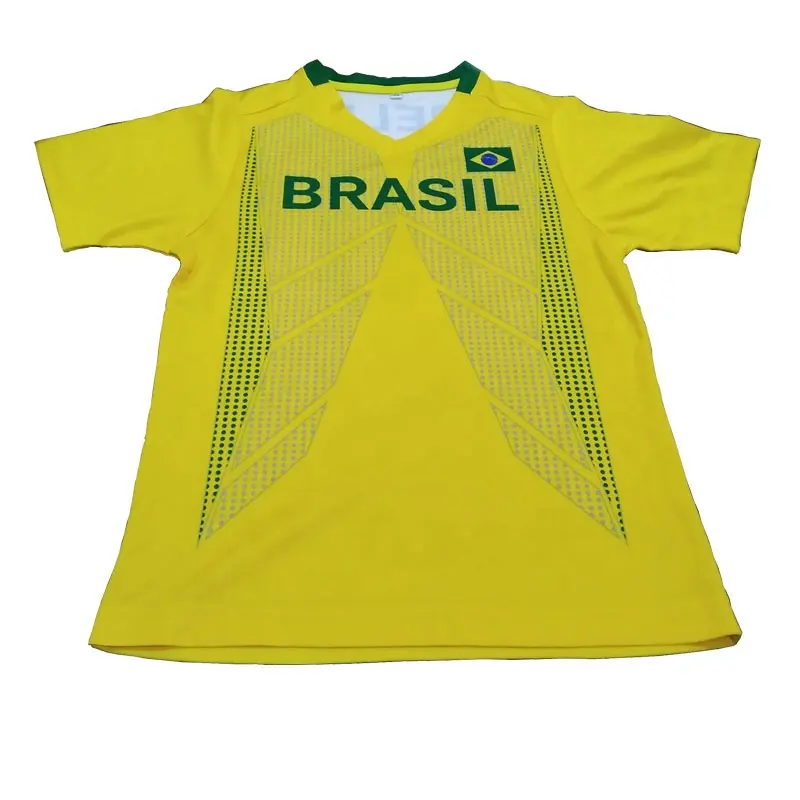 2023 Uniformes De Futebol Profissional Retro Soccer Jersey Team Football Shirt Brasil Amarelo Verde Custom Soccer Jersey