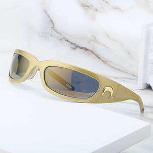 Lunettes de soleil sportives Y2K <span class=keywords><strong>Steampunk</strong></span> UV400 à monture intégrale non polarisées pour adultes unisexes, sports de plein air et conduite, vente en gros transfrontalière - Product Image 3