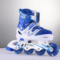 Vente en gros d'usine, patins à roulettes à LED ajustables pour activités de plein air, pour débutants, garçons et filles