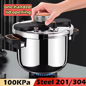 <span class=keywords><strong>Olla</strong></span> a Presión de Acero Inoxidable 304 con Función Antiesplosión, Perilla Reforzada, Ideal <span class=keywords><strong>para</strong></span> Regalo, con Sistema de Seguridad - Product Image 3