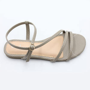 Personnalisé mode nouveaux produits roman conception bride à la cheville femmes modernes <span class=keywords><strong>chaussures</strong></span> en plein air sandales plates sandales en gros pour 2025 nouveau - Product Image 4