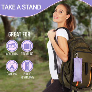 อุปกรณ์สุขอนามัยสำหรับผู้หญิงแบบพกพา ใช้งานสะดวก ทำความสะอาดง่าย ใช้เป็นกรวยปัสสาวะสำหรับผู้หญิง เหมาะสำหรับการตั้งแคมป์ การเดินทาง และกิจกรรมกลางแจ้ง - Product Image 5