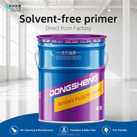 Revêtement de sol époxy autolissant sans solvant de qualité industrielle, 100 % solide, peinture de marque Dongsheng pour sols d'entrepôt