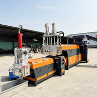 Usine de recyclage clé en main, extrudeuse PVC à vis simple, granulateur d'occasion pour EPS PA PPR avec moteur et engrenage
