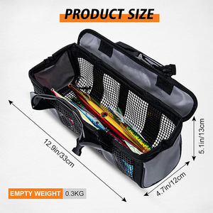 Bolsas de Almacenamiento para Anzuelos de Pesca, Personalizadas de Fábrica, de Poliéster de Tres Capas, Impermeables, de 5L, para Agua Salada, de 60g-200g, con Gancho Auxiliar, Kits de Señuelos - Product Image 4