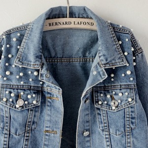 Chaqueta Vaquera de Mujer con Cuentas Grandes, Sólida, de Manga Corta/Larga, Transpirable, Cortavientos y Ecológica para Primavera/Otoño - ¡Gran Oferta! - Product Image 4