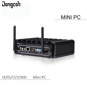 Barato i3 <span class=keywords><strong>Intel</strong></span> Core i5 DDR3L/DDR4L 2 GB hasta 16 GB de RAM para Windows10 Gráficos HD <span class=keywords><strong>Intel</strong></span> 12 V Mini PC sin ventilador - Product Image 1