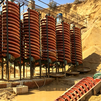 Séparateur à spirale dorée pour l'équipement de traitement du coltan, du chrome, de l'étain et des sables minéraux lourds