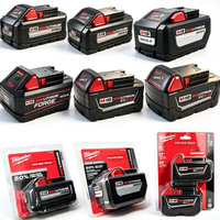 Baterai Solid State Milwaukee 18V HD12.0Ah 8.0Ah 6.0Ah 21700 Sel untuk Perkakas Tanpa Kabel M18, Tahan Lama dan Berkinerja Tinggi
