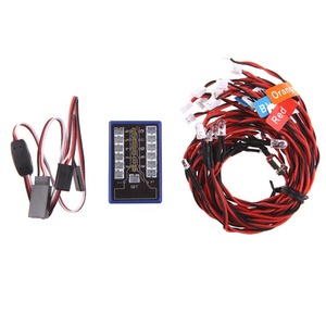EParthub Simulé flash LED modèle <span class=keywords><strong>voiture</strong></span> lumière <span class=keywords><strong>1</strong></span>/10 <span class=keywords><strong>1</strong></span>/8H _ *-SP <span class=keywords><strong>TAMIYA</strong></span> CC01 SCX10 modifié télécommande lumière ensemble - Product Image 1