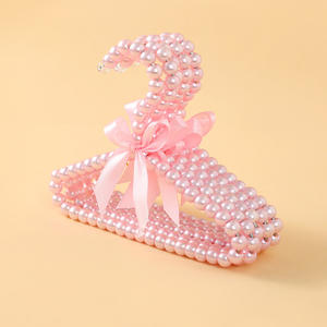 Вешалка для домашних животных S/<span class=keywords><strong>M</strong></span>/L индивидуальная этикетка для домашних животных аксессуары розовый белый жемчужный галстук-бабочка для домашних животных вешалка для одежды для собак и кошек - Product Image 6