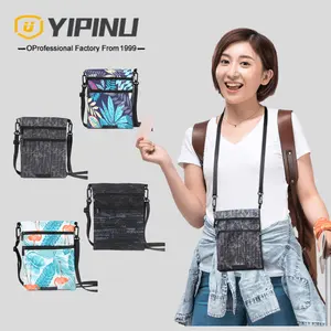 YIPINU Travel Männer Gürtel Hals Pass halter Brieftasche