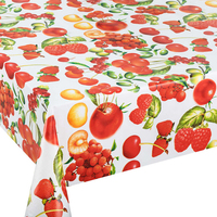 Housse de table personnalisée en tissu filet PVC pour fruits avec dos en flanelle