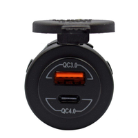 Prise de charge rapide QC3.0 USB + QC4.0 USB Type C PD 60W