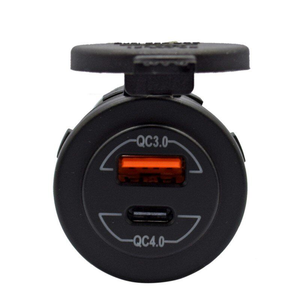 Prise de charge rapide QC3.0 USB + QC4.0 USB Type C PD 60W - Product Image 5