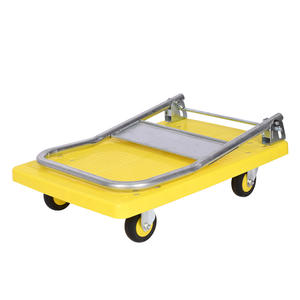 Chariot poussoir chariot à plate-forme mobile camion à main 4 roues chariot à plate-forme pliable - Product Image 2