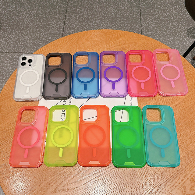 Heavy Duty Magnetic Phone case for iPhone 13 14 15 Pro for Cellphone Accessories case Cover