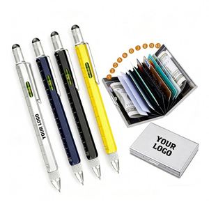 Multifunction Ballpoint Manufacturer Wholesale Promo Business <b>Gift</b> Tool <b>Pens</b> Custom Logo Corporate Multi Function Ball <b>Pen</b> - Product Image 1