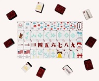Les nouvelles tuiles de Mahjong américaines patriotiques en acrylique, 160 tuiles, pour 4 joueurs, jeu de luxe et élégant, cadeaux, produits de divertissement pour adultes