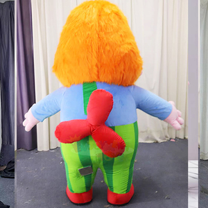 <span class=keywords><strong>Costume</strong></span> de <span class=keywords><strong>clown</strong></span> de cirque hilarant sur mesure certifié CE - Mascotte gonflable Carlson pour les fêtes et les événements - Product Image 4