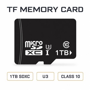 Tarjeta TF de Plástico U3 Clase 10 4K de 1 TB, 512 GB, 256 GB, 128 GB, con Logotipo Personalizado, Varios Tamaños, Venta al Por Mayor de Fábrica - Product Image 1