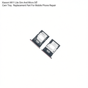 Bandeja para tarjeta SIM y Micro SD Xiaomi Mi11 Lite, color rosa, pieza de repuesto para reparación de teléfonos móviles - Product Image 2