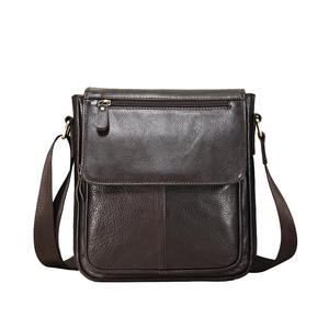 Vintage Luxury Men's <b>Messenger</b> <b>Bag</b> Custom Logo Full Grain Genuine Crazy Horse Leather Sling <b>Bag</b> - Product Image 1