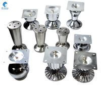 Pieds de meubles en chrome de 90 mm pour canapé, vente en gros