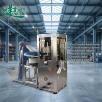 Équipement d'inspection AOI pour capuchons en verre, machine de tri optique automatisée avec station de rejet pour défauts de surface et manques de remplissage