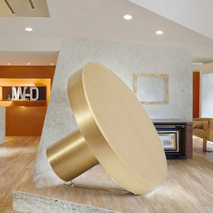 Modern Home Furniture <strong>Gold</strong> Brass Cabinet Cupboard Drawer <strong>Door</strong> Handle Dining Entry Application Brass <strong>Knob</strong> Handles for Decor - Product Image 2