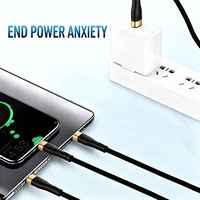 Câble de charge rapide multi-USB-C 4-en-1 100W avec conducteur en cuivre pur tressé en nylon pour ordinateurs portables et smartphones IOS