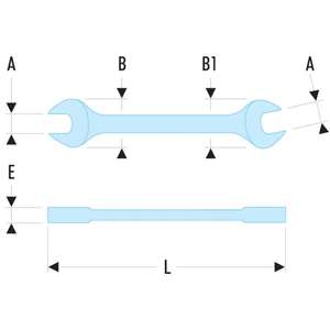 FACOM-Llaves de Punta abierta 44,1 P 3/16X1P5/16 pulgadas-EAN 3148511047514 LLAVES DE EXTREMO ABIERTO - Product Image 3