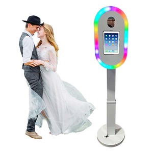 Photomaton tout-<span class=keywords><strong>en</strong></span>-un 13 <span class=keywords><strong>Air</strong></span> Split DSLR avec imprimante et appareil photo, support mural ovale blanc, surface annulaire - Product Image 4