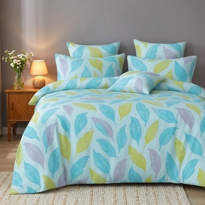 BSB HOME Ensemble de draps 3 pièces en polycoton 300 TC Super King Size à motif floral avec housses d'oreiller Vert lime - Product Image 5