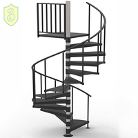 Escalator en colimaçon de qualité supérieure de type ouvert avec une forte capacité portante Matériau en fer de style design moderne-pour les personnes âgées