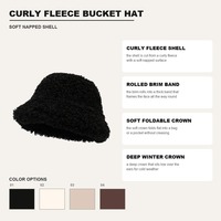 Chapeaux Bob en Polaire à Bord Roulé Bouclé Personnalisables pour Hommes et Femmes – Vente en Gros et Commandes en Vrac
