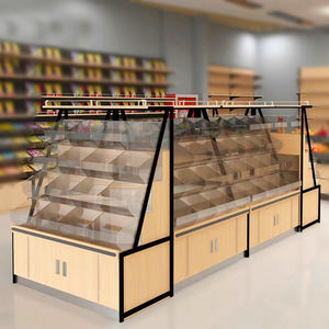 スーパーマーケットアクリルキャンディバーディスプレイラック木製スナックディスプレイラック食料品スナックフードスタンドエレガントで実用的なディスプレイ - Product Image 4