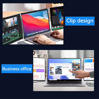 13.3 14 15.6 Double Écran Triple Display Extender Moniteur Portable LCD Pour Ordinateur Portable
