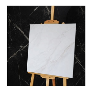 Piastrelle bianche per pavimento da salotto con venature dorate 60x60 pavimenti smaltati in porcellana - Product Image 4