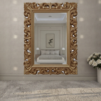 Miroir décoratif de fabrication artisanale, miroir mural antique français, grand miroir pour la décoration de la maison, cadre en PU, Espejo Spiegel, miroir antique pour le salon