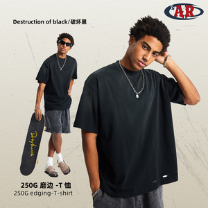 Quần áo nam ARTIE 2025 <span class=keywords><strong>m</strong></span>ùa hè Áo thun nam tay ngắn nhuộ<span class=keywords><strong>m</strong></span> <span class=keywords><strong>m</strong></span>àu xịt ngắn xuyên biên giới cung cấp đặc biệt đau khổ ngắn - Product Image 1