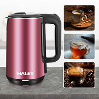 HALEY Hot Selling 2024 Populaire Double Paroi 2.2L Pichet Bouilloire Électrique Pot Chaudière Bouilloire Électrique Bouilloire Pour La Maison