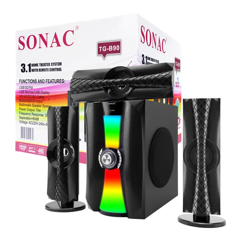 SONAC TG-B90カラオケオルゴールプレーヤーサブウーファーパーティースピーカーホームシアターサウンドホームシアターシステム2023