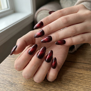 <span class=keywords><strong>Faux</strong></span> ongles en ABS de haute qualité, forme amande, couvrance totale, finition brillante, avec <span class=keywords><strong>colle</strong></span>, logo personnalisable, ongles à presser de luxe, vente en gros - Product Image 2