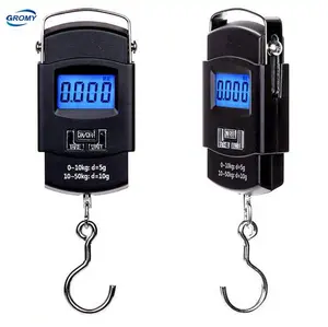 Digital Luggage Travel Scale with Overweight Warning Function, Portable  Handheld Electronic Weighing Scale with Hook, 50kg & Backlit LCD Display