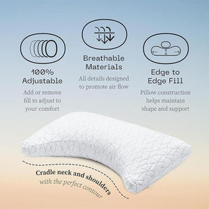 <span class=keywords><strong>Almohada</strong></span> de Espuma Viscoelástica al <span class=keywords><strong>por</strong></span> Mayor, Soporte Ajustable para <span class=keywords><strong>Cuello</strong></span> y Hombros, <span class=keywords><strong>Almohada</strong></span> Cómoda para Aliviar el <span class=keywords><strong>Dolor</strong></span> de <span class=keywords><strong>Cuello</strong></span>, Ideal para Dormir Boca Arriba - Product Image 4