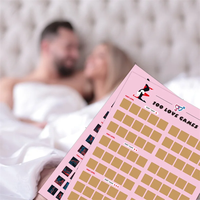 Défi de l'intimité des couples Affiche à gratter 104 Surprises Date Idées de nuit Jeux de chambre Tâches d'amour Cadeaux de la Saint-Valentin